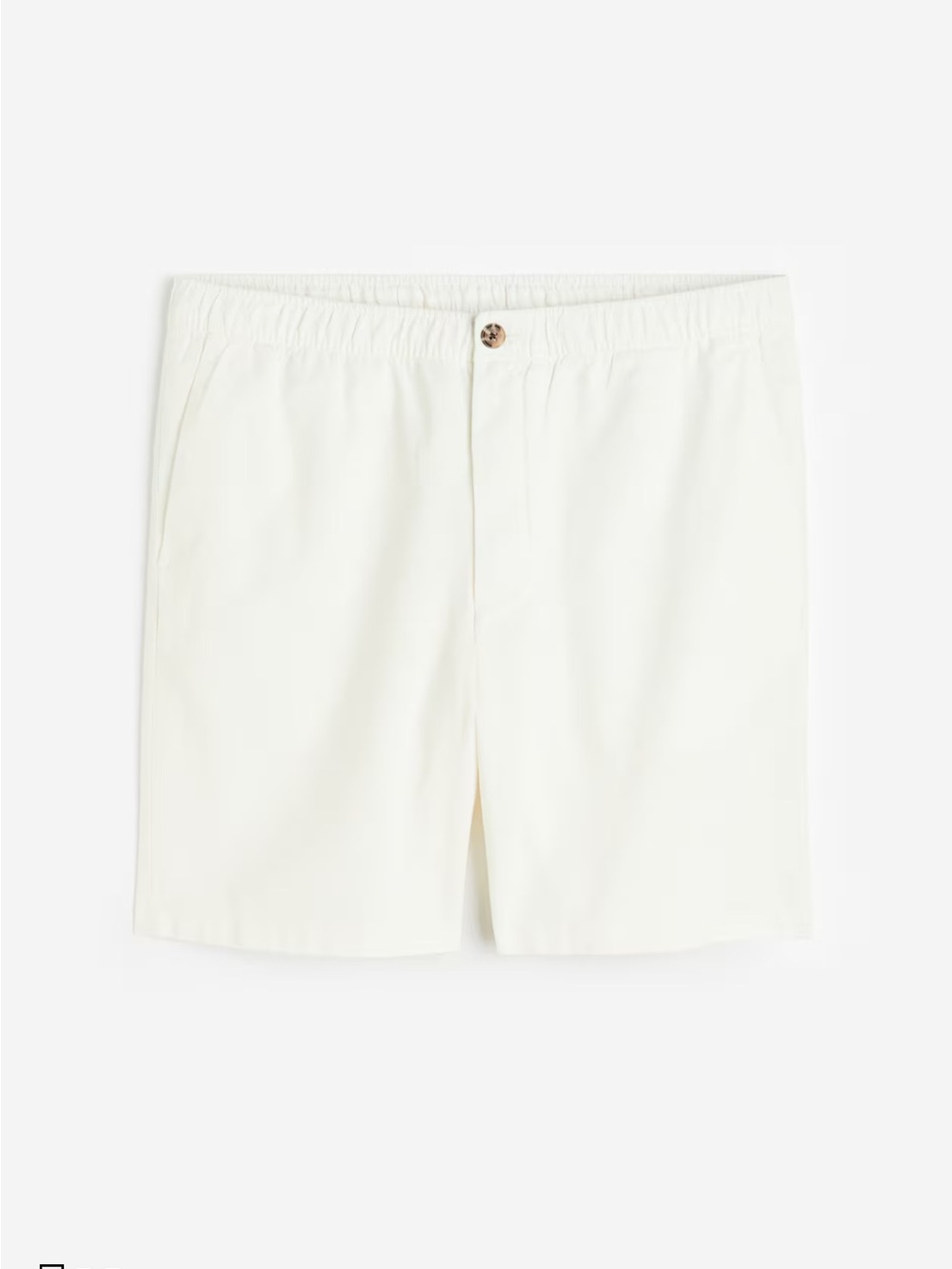 H&M White Linen Shorts